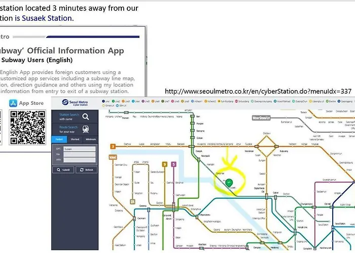 5Min Metro, 6Min Hongdae, 명동, Gyeongbokgung, Sinchon, Arex, Airport Bus, Convenience Store 10Sec