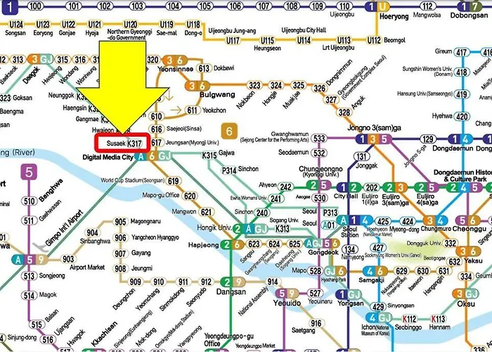 5Min Metro, 6Min Hongdae, 명동, Gyeongbokgung, Sinchon, Arex, Airport Bus, Convenience Store 10Sec Seúl
